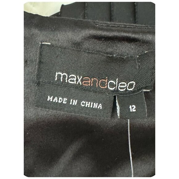 Max & Cleo Black and White Strapless Dress - Picture 3 of 10